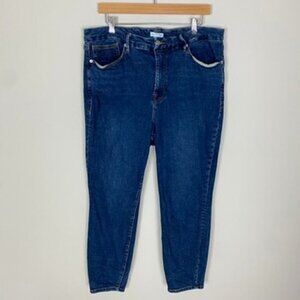 Good American Good Leg Skinny High Rise Jeans Medium Wash Womens 18